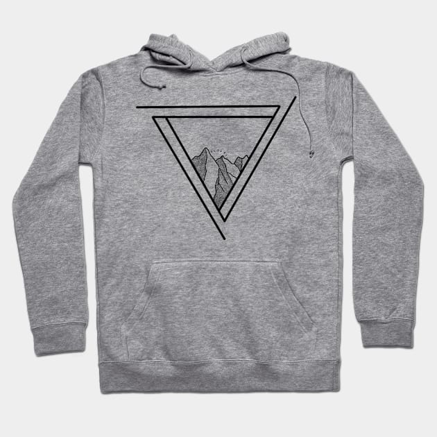 Mountain pointillism Hoodie by Sisu Design Co